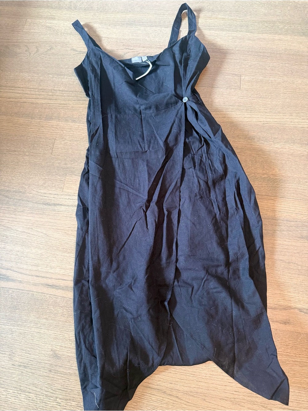 ASOS NEW Cinched Waist Black Maxi Dress Size 10